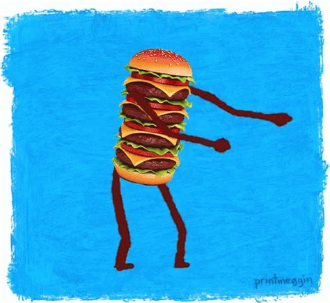 Burger Dance GIF - Burger Dance FlossDance - Discover & Share GIFs