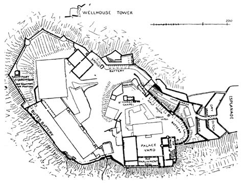 Edinburgh Castle Scotland Map