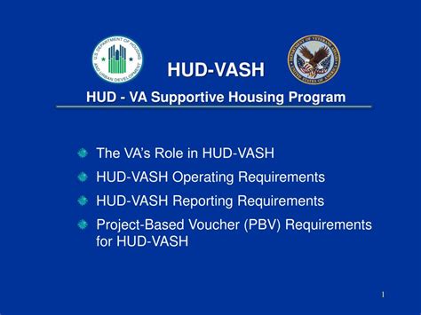 PPT - HUD-VASH HUD - VA Supportive Housing Program PowerPoint ...