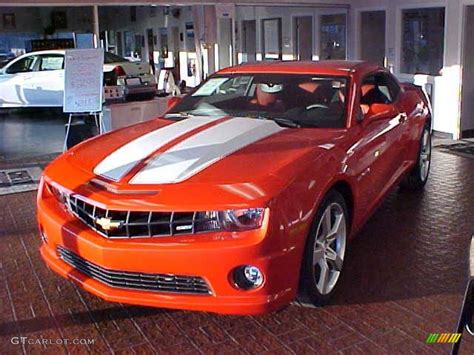 2010 Inferno Orange Metallic Chevrolet Camaro SS Coupe #22559221 Photo #3 | GTCarLot.com - Car ...