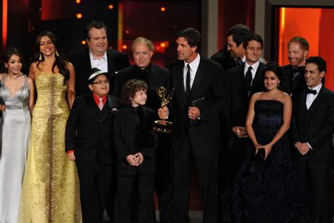 The Cast accepting their award for Best Comedy @ the 62nd Annual ...