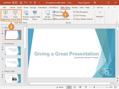 powerpoint show items one by one