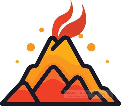 Geography Clipart-volcano icon clip art