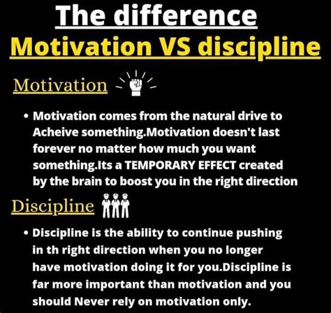 Motivation Vs Discipline : r/motivation