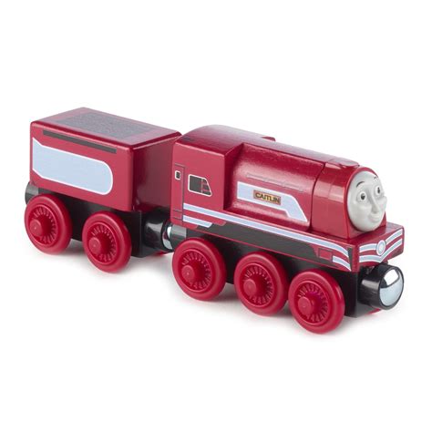 Thomas & Friends Wood Caitlin Wooden Train Engine with Cargo Car - Walmart.com - Walmart.com