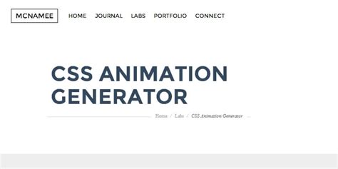 CSS Animation Generator | Bypeople