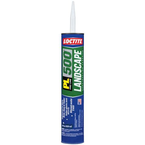 Loctite PL 500 Landscape Block 10 oz. Solvent Construction Adhesive Tan ...