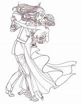 Ballroom Dancing Anime Coloring Pages sketch template