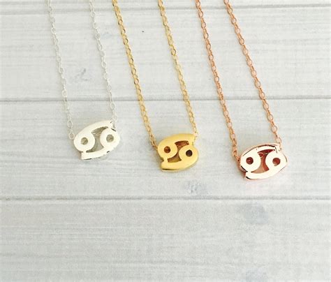 Cancer Zodiac Necklace Cancer Zodiac Symbol Necklace Cancer Zodiac Sign Necklace Cancer Zodiac ...