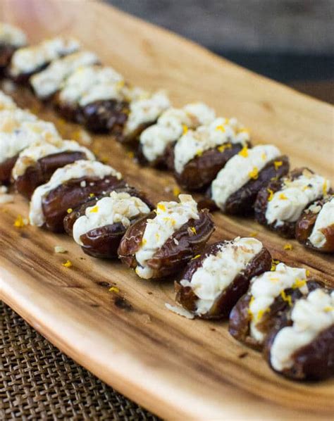 Orange Walnut Stuffed Dates {Easy Snack or Appetizer Recipe Idea}