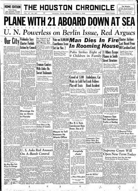 This day in Houston history, Oct. 4, 1948: Encyclopedia salesman dies in rooming house fire