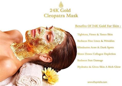 Read About All the benefits of our 24k Gold Cleopatra Face Mask . You ...