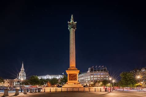 Trafalgar Square. Night. - Bill Ward Photography