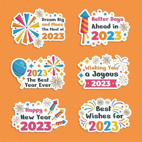 Free New Year Stickers 2023 – Get New Year 2023 Update