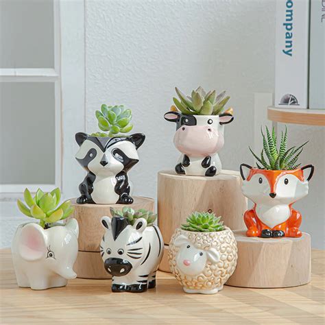 Succulent Pots, Cm Owl Plant Pot, Small Pots For Cute Small Plants With ...