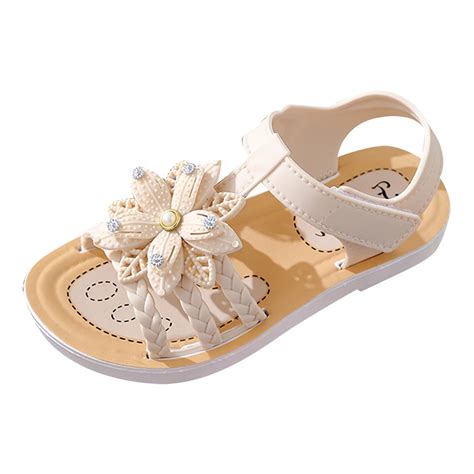 Children Sandals Soft Flat Shoes Fashion Comfortable Bow Soft Bottom Waterproof Lightweight Baby ...