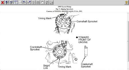 Toyota 22re timing chain installation