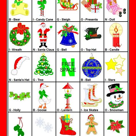 christmas bingo clipart 20 free Cliparts | Download images on ...