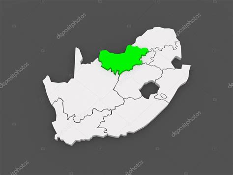 Map of North West (Mafikeng). South Africa. — Stock Photo © Tatiana53 #49591553