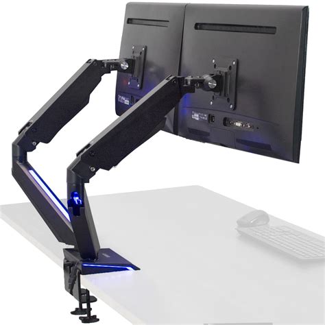 VIVO Dual Monitor Gaming Mount Desk Stand w/ LED Lights for Screens up to 32" | eBay