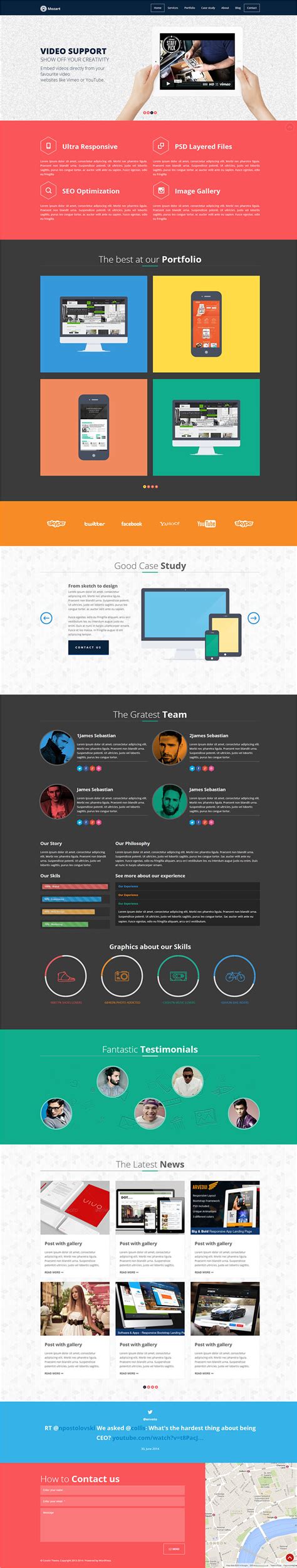 17+ Best Flat Design Website Templates | Free & Premium Templates