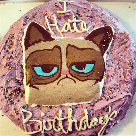 Grumpy Cat Birthday Cake