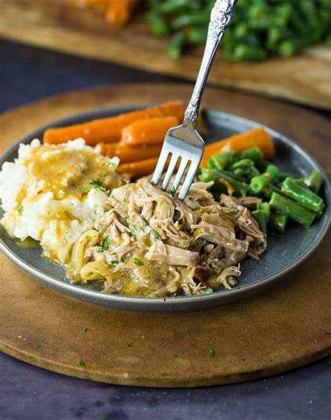 Crock Pot Pork Roast and Gravy - The Cozy Cook