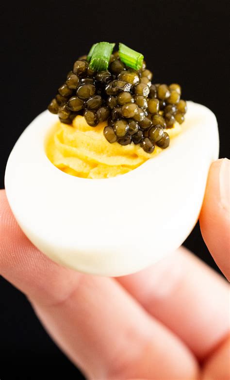 Caviar Deviled Eggs