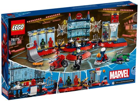 First Look at LEGO Marvel Spiderman Attack on the Spider Lair (76175 ...