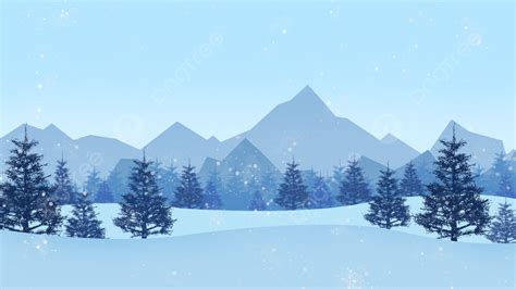 Winter Forest Snow Mountains Vector Art Background, Snow Land, Winter ...