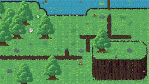 32x32 Pixel art rain forest tile. | GameDev Market