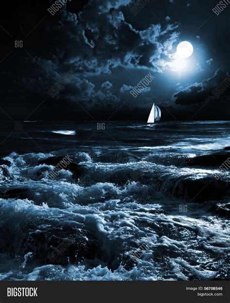 Night Sea Moonlight Image & Photo (Free Trial) | Bigstock