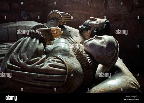 Tomb of Walter Giffard and his wife Phillipa at St Mary and St Chad church in Brewood, South ...