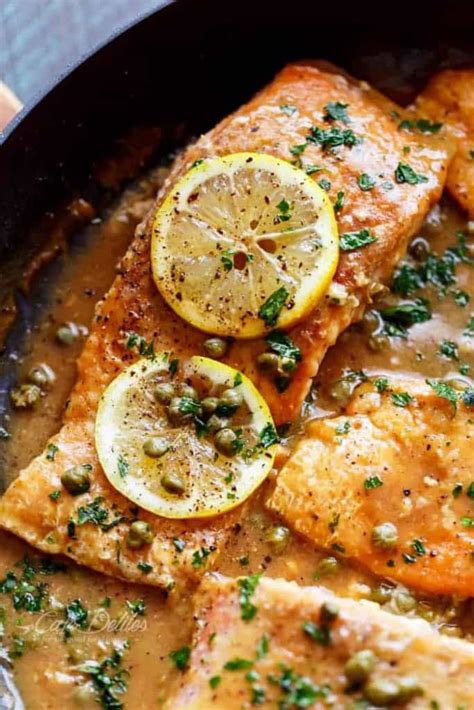 Easy Salmon Piccata - Cafe Delites