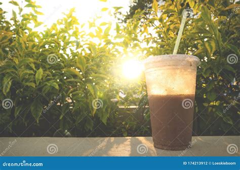 Pozol - Mexican Chocolate Corn Drink in Plastic Cup with Sun Backlight ...