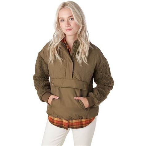 Stoic Quilted Sherpa-Sleeve Anorak Jacket - Women's - Clothing