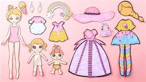 How To Make Paper Doll Dress Up - How to make barbie by your self and ...