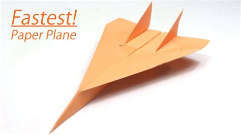 How To Make Fast Paper Airplanes Step By Step