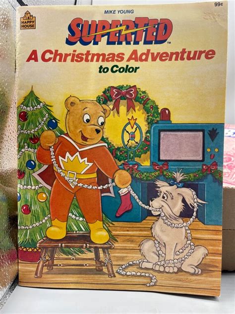 Superted A Christmas Adventure to Color. 1986 Random House - Etsy