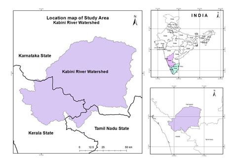 Location map of Kabini river watershed | Download Scientific Diagram