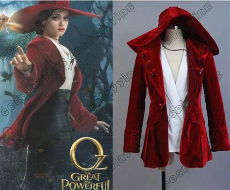 New Arrival For Oz The Great and Powerful Theodora Cosplay Costume Red Coat Hat on Aliexpress ...