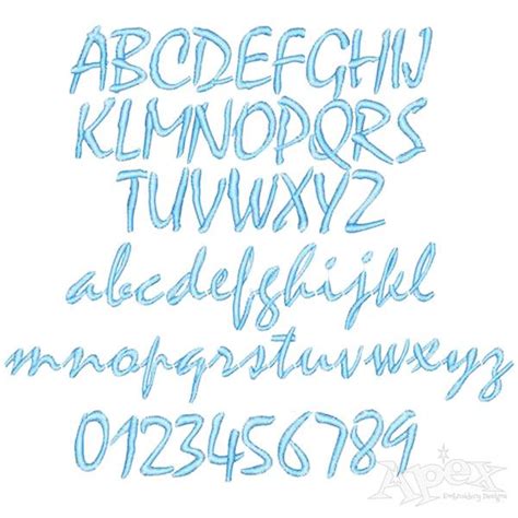 Ocean Wave Embroidery Fonts | Ocean font, Embroidery fonts, Decorative font