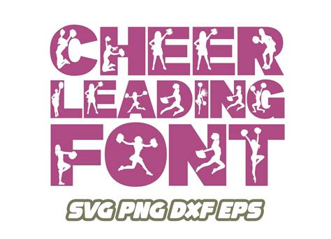 Cheerleading Svg, Cheerleader Svg, Cheer Png, Cheerleading Font, College Font, Varsity Svg ...