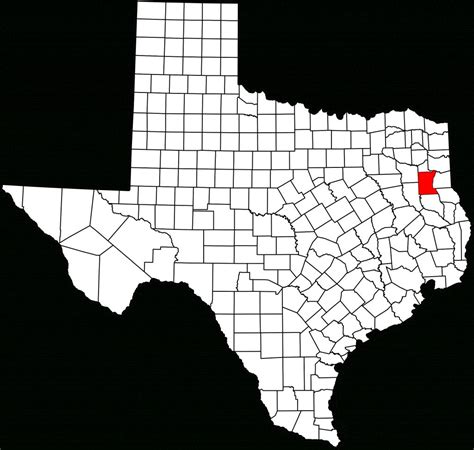 Fichier:map Of Texas Highlighting Rusk County.svg — Wikipédia - Rusk County Texas Map | Free ...