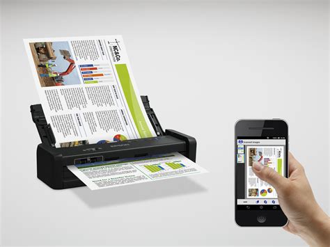 Epson WorkForce DS-360W Wi-Fi Portable Sheet-fed Document Scanner | A4 Document Scanners ...