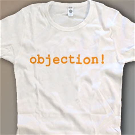 objection T-shirts and funny gifts for lawyers