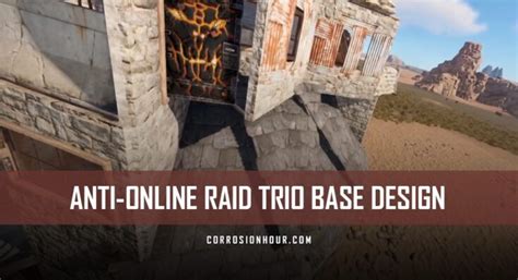 Anti-Online Raid Trio RUST Base Design - Trio Base Designs