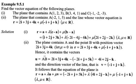 Finding Equation of Plane given Vector of Point and Line - Mathematics ...