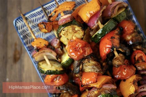 Easy and Healthy Balsamic Grilled Veggie Kebabs