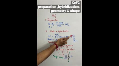 Hybridization ,shape & geometry of XeF2 || preparation of XeF2 # ...